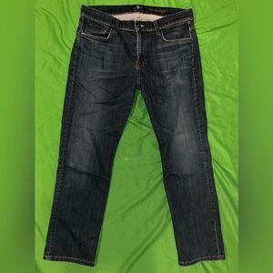 7 for All Mankind Lux Performance The Straight Men's Blue Jeans size 36